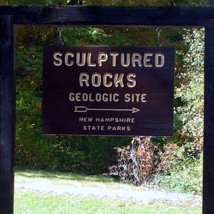 sculptured rocks sign