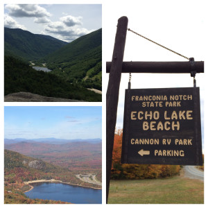 Top left: Views from Artist Bluff Bottom left: Echo lake viewed from the tram 