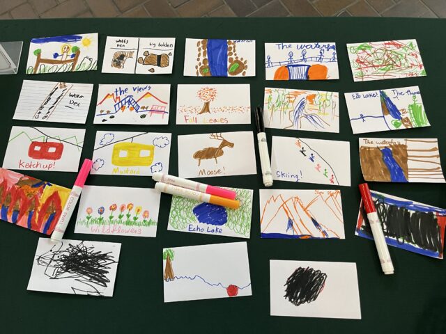 Collection of artwork done by kids