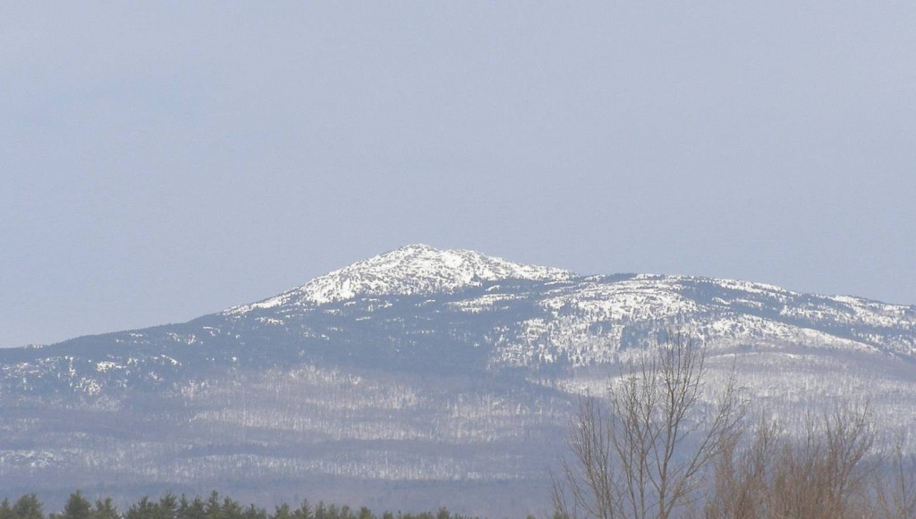 Mount Monadnock as seen on Monday, March 11th prior to the rain storm.