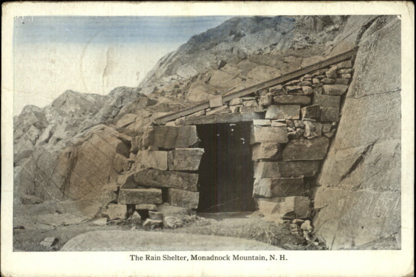 The most common image I have seen of the Rain Shelter, featured on an old postcard.