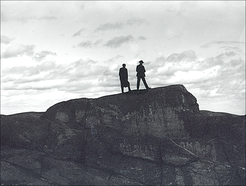 "Men on the Summit". Mount Monadnock, early 1900's.