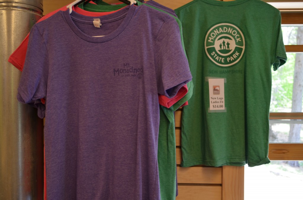 They won't help with the bugs, but t-shirts with our new Monadnock State Park logo are in the store. Men's and Women's styles and cuts are available for only $14 each.