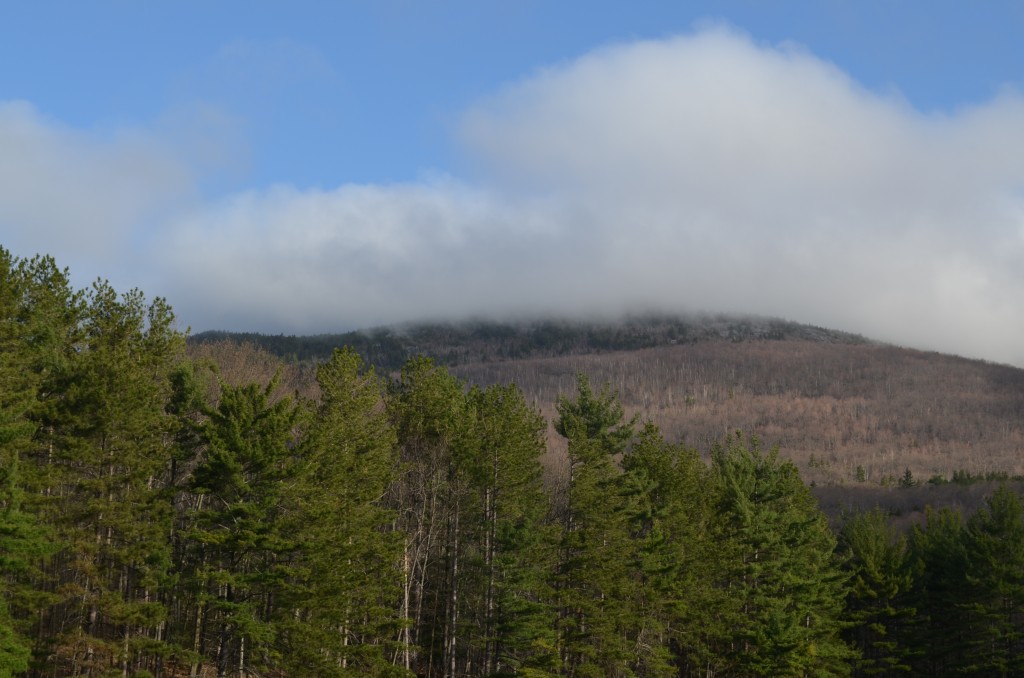 Morning clouds roll over Monadnock. 05.03.13. Photo by Patrick Hummel.