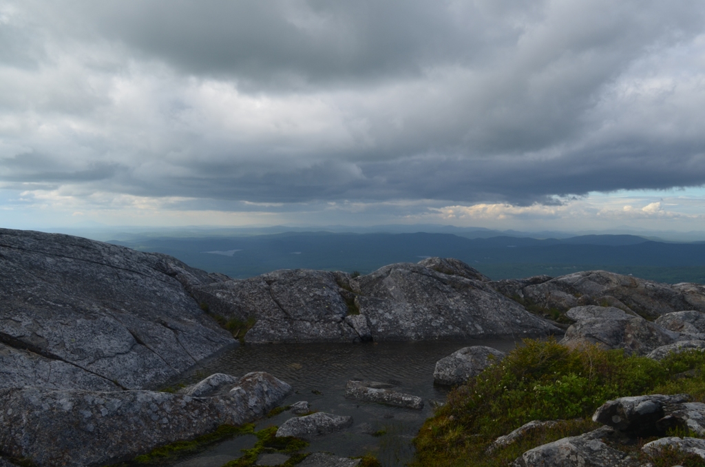 Wednesday's low ceiling just over Moandnock's summit. 06.12.13. Photo by Patrick Hummel.