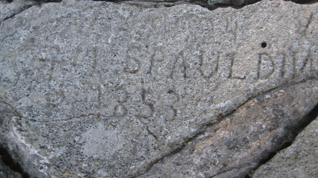 Mr. Spaulding defaced Monadnock's summit just a few years prior to Thoreau's 1858 stay. Photo by Patrick Hummel.