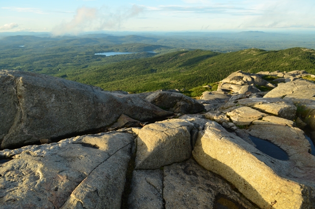 Looking north from Monadnock's summit earlier this week. 07.23.13. Photo by Patrick Hummel.