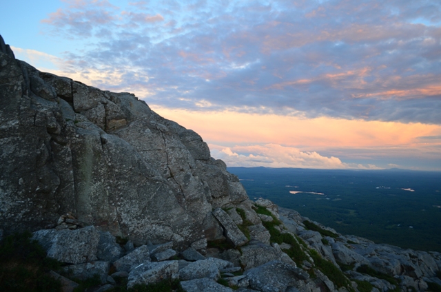 Sunsets create some stirring imagery on Monadnock's slopes. Photo by Patrick Hummel.