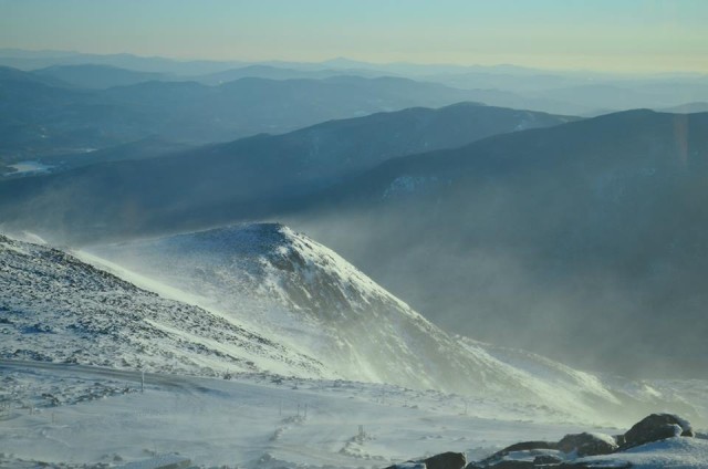 The winds howling over Nelson Crag. 03.14.14. Photo by Patrick Hummel.