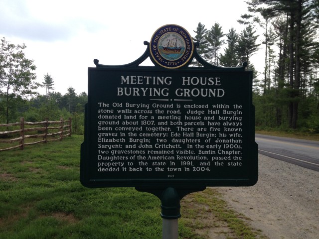 Another interpretive sign outside of the meeting house.