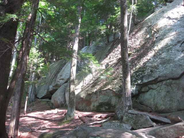 Boulders along Boulder Trail, Pawtuckaway State Park