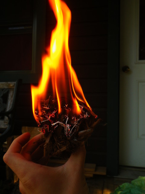 I made fire!