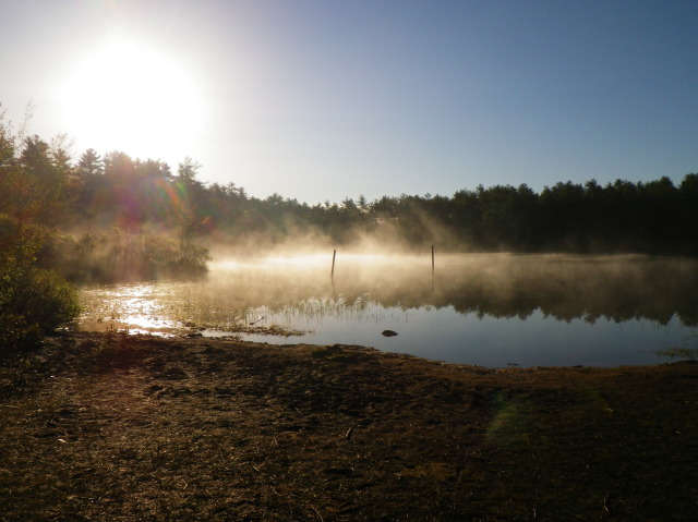 Spruce Pond on a cold morning. 