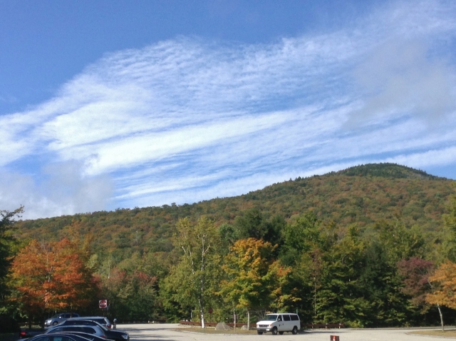 Fall colors emerging on Mt. Pemigewasset (Indian Head)
