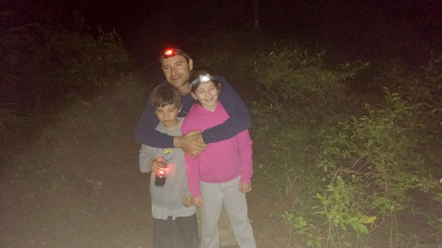 Family on the "Into the Night Hike"