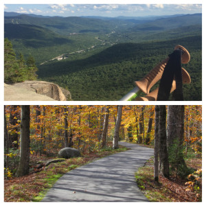 Top: Views from Mt. Pemigewassit Bottom:The Multi-use Recreation Path