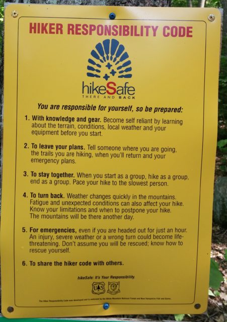 Hiker safety should always be taken seriously