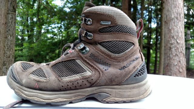 Close up of a hiking boot 